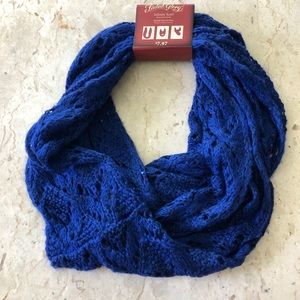 Faded glory crochet sequin infinity scarf